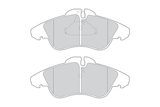 BRAKE PAD SET FRONT AXLE SPRINTER FERODO OEM